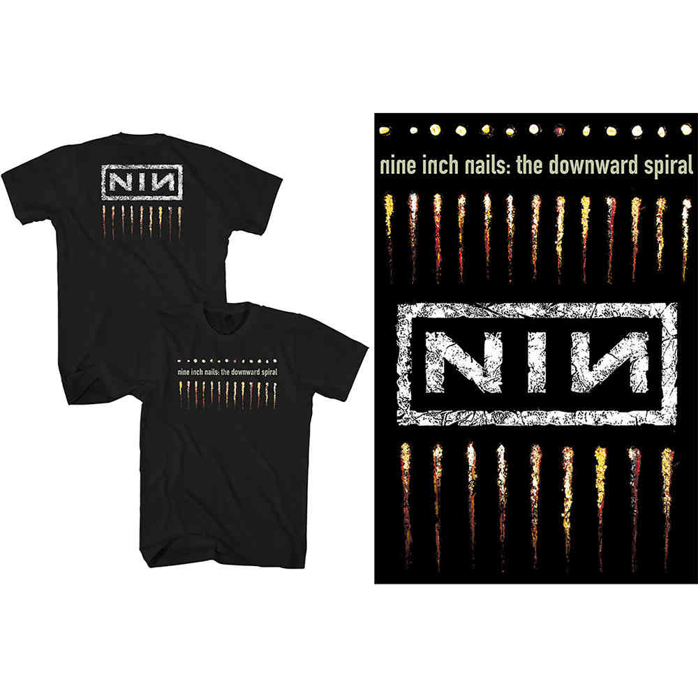Nine Inch Nails Downward Spiral Herren T Shirt Schwarz Attitude